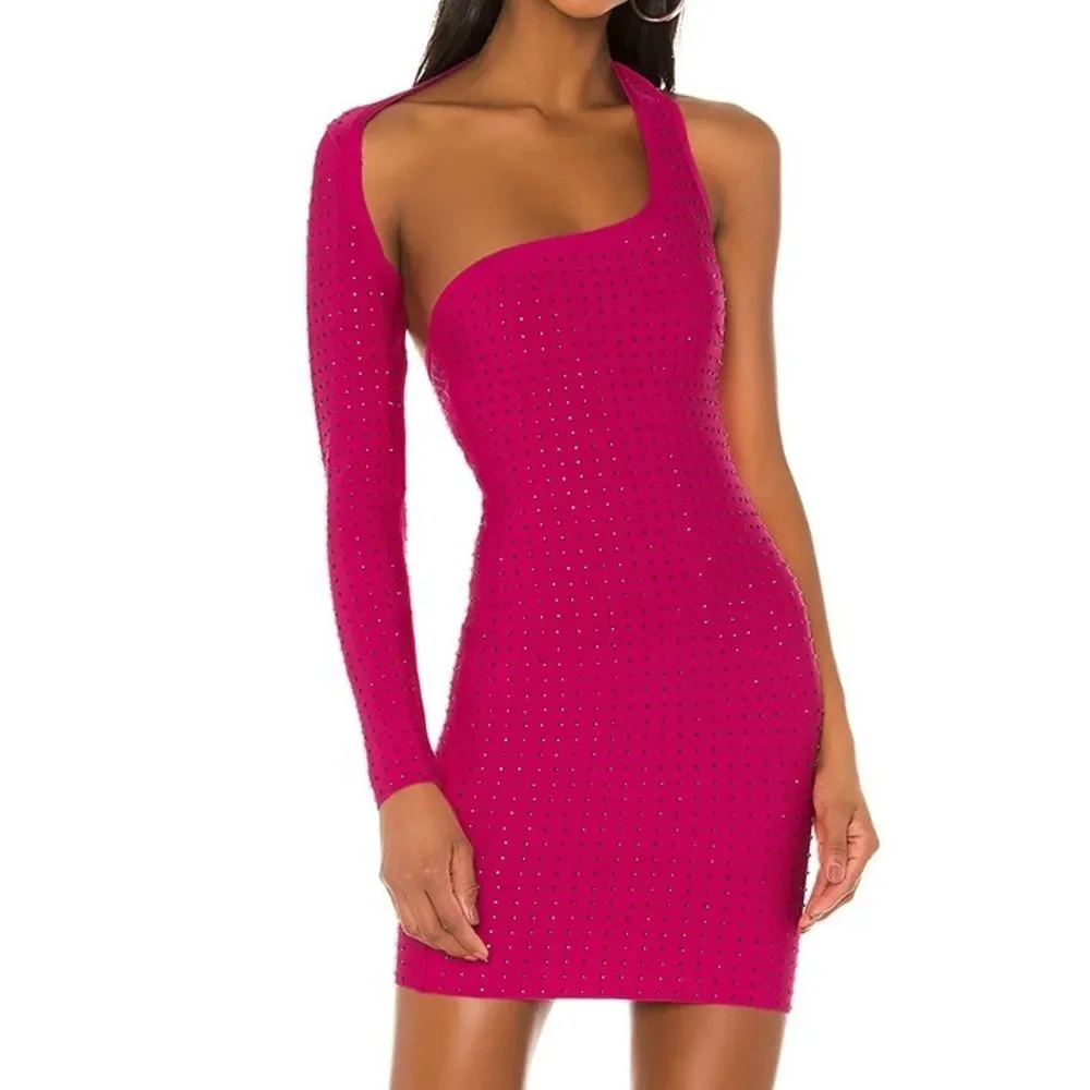 superdown pink sequin dress Superdown Harlee Sequin Cami Dress